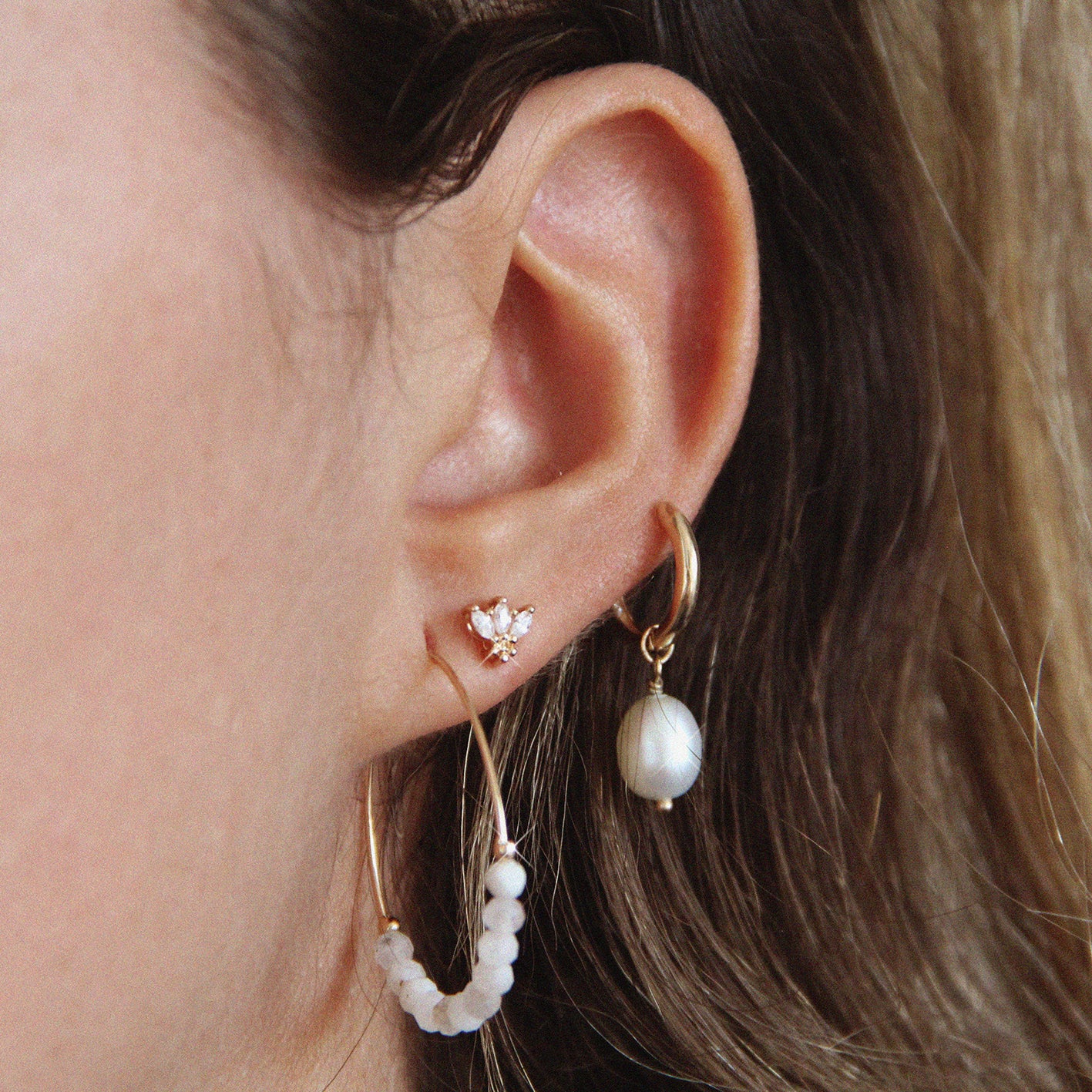 Boucles d'oreilles "Protection Intuition Passion"