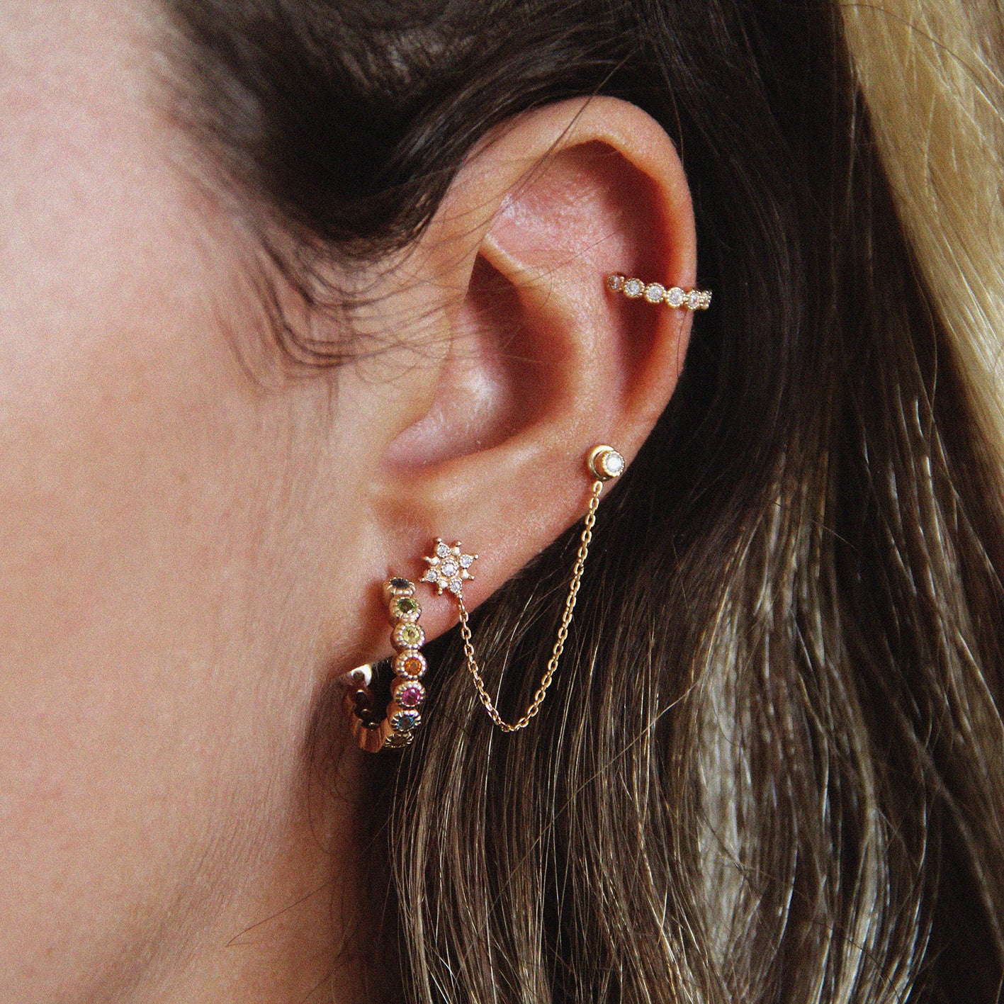 Boucle d'oreille "Aurore"