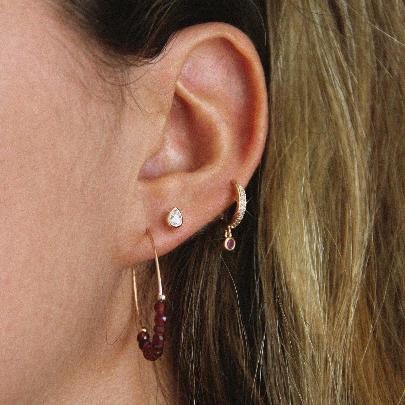 Boucles d'oreilles "Protection Intuition Passion"